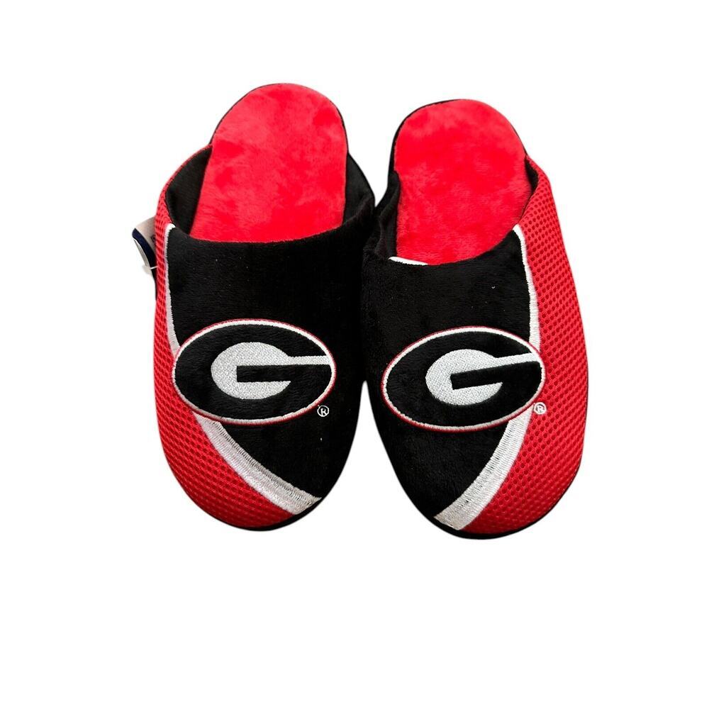 FOCO NCAA Men's Georgia Bulldogs 2022 Big Logo Color Edge Slippers M 9/10